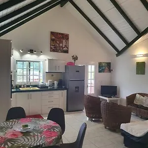 Appartement Le Sable Bleu - Evasion Tropicale A Sainte-Anne - Plage 5Min - Piscine - Parking - Logement Climatise - Vue Sur Les Palmiers - Parfait Pour Sejours En Famille Ou Entre Amis, Sainte-Anne (Grande-Terre)